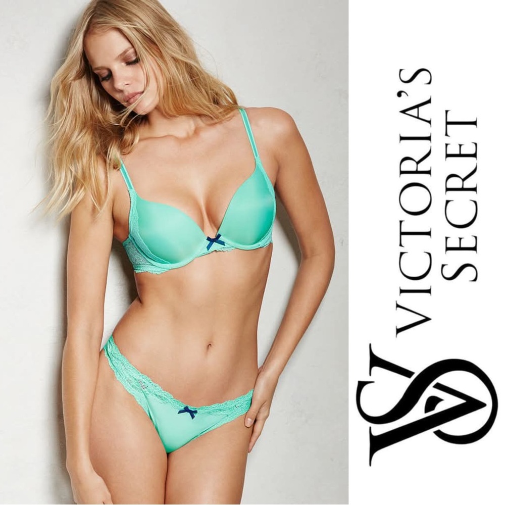 Victoria's Secret | Teal Dream Angels Perfect Coverage Bra | Size 32DD